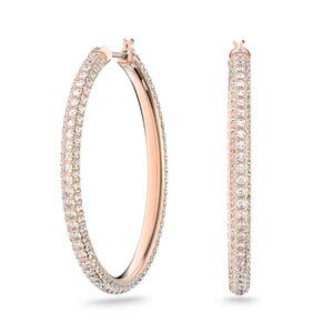New! Swarovski 'Dextera' hoop earrings Rose gold-tone plated